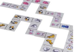 Lean-toys Drevené domino so zvieratkami Hra pre deti
