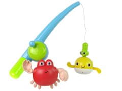 Lean-toys Kúpacia súprava Rybárska tyč Skrutkovacia krab