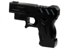 Lean-toys Laserová pištoľ so štítom Budík čierny
