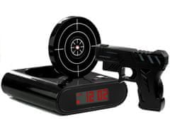 Lean-toys Laserová pištoľ so štítom Budík čierny