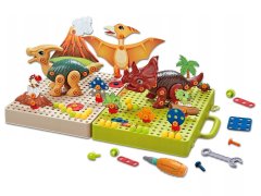 Lean-toys DIY Dinosaurs Board Set Skrutkovač