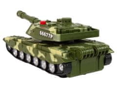 Lean-toys Vojenský tank Drive Fricative Sound Lights