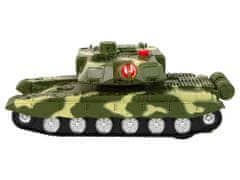 Lean-toys Vojenský tank Drive Fricative Sound Lights
