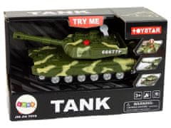 Lean-toys Vojenský tank Drive Fricative Sound Lights