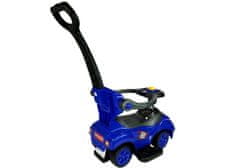 Lean-toys Mega Car 3v1 Push Ride Blue