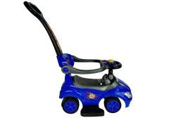 Lean-toys Mega Car 3v1 Push Ride Blue