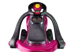 Lean-toys Mega Car 3v1 Push Ride Pink