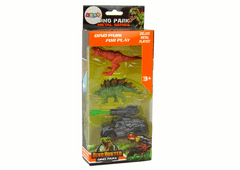 Lean-toys Sada figúrok dinosaurov Auto Rocket Green