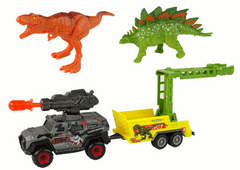 Lean-toys Dinosaury Set auto raketa príves