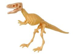 Lean-toys Otvárateľná figúrka dinosaurieho vajca žltá 4 farby 9 cm