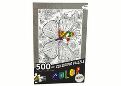 Mamido Puzzle na Vyfarbenie 500 Prvkov Motýľ