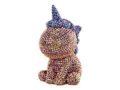 Lean-toys DIY Unicorn Set Diamanty Kryštály Brown