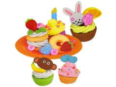 Lean-toys Sada doplnkov Ciastoline Cupcakes 6 farieb