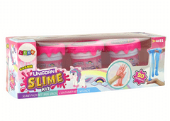 Lean-toys DIY Glitter Unicorns Slime Soft 3 farby