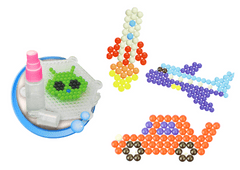 Lean-toys Súprava vodných korálok DIY Magic Beads 8 farieb Dopravné prostriedky
