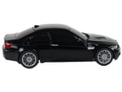 Lean-toys Auto R/C BMW M3 Pilotné svetlá 1:28 čierne