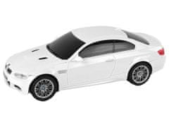 Lean-toys Auto R/C BMW M3 Pilotné svetlá 1:28 Biele