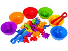 Lean-toys Vzdelávacia farebná triediaca hračka Dinosaury 30 kusov