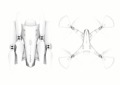 Lean-toys Diaľkovo ovládaný dron Z3 s kamerou 720P SYMA White