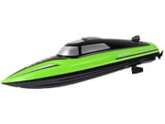 Lean-toys Motorový čln R/C 2.4G zelený