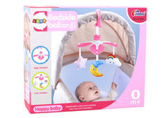 Lean-toys Kolotoč do detskej postieľky Sky Clip Pink