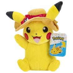 Jazwares Pokémon plyšová hračka Summer Pikachu s klobúkom cca 20 cm