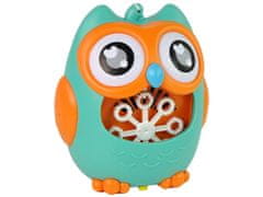 Lean-toys Mydlové bubliny Machine Owl Sound Mint