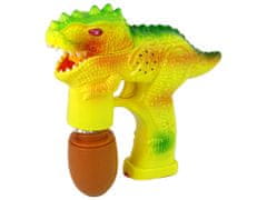 Lean-toys Mydlové bubliny Dinosaur Bubble Liquid Egg Yellow