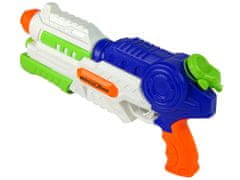 Lean-toys Vodná pištoľ 1000 ml bielo-modrá 45 cm
