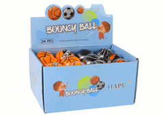 Lean-toys Mäkká lopta s priemerom 7 cm čierna oranžová