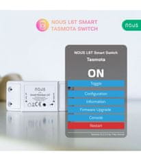 Nous Nous L6T WiFi Smart Spínací Modul s Tasmota firmvérom