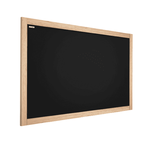 Allboards Tabule černá křídová v dřevěném přírodním rámu 70x50 cm,TB75NAT