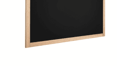 Allboards ,Tabule černá křídová v dřevěném přírodním rámu 120x90 cm,TB129NAT