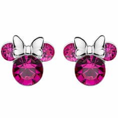 Disney Trblietavé strieborné náušnice kôstky Minnie Mouse ES00013SOCTL.CS