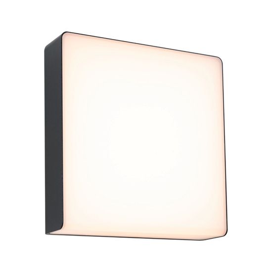 Paulmann PAULMANN LED vonkajšie nástenné svietidlo Azalena pohybové čidlo HF senzor IP44 250x97mm 3000K 8,5W 230V antracit umelá hmota/hliník 94840