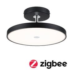 Paulmann PAULMANN LED stropné svietidlo Smart Home Zigbee 3.0 Hildor 2700K 230V 25W stmievateľné čierna mat/chróm 96776