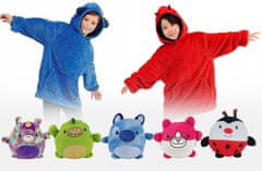 CoolCeny Kids Hoodie 3 v 1 – Vankúšová mikina - Mikina, vankúš a hračka - Červená