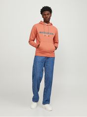 Jack&Jones Pánska mikina JORLAKEWOOD Relaxed Fit 12246802 Ginger (Veľkosť XL)