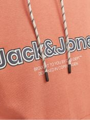 Jack&Jones Pánska mikina JORLAKEWOOD Relaxed Fit 12246802 Ginger (Veľkosť XL)