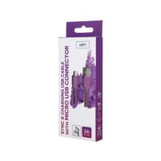 setty. USB- microUSB kábel 1,0 m 2A Magenta - purpurová (GSM108862)