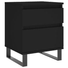 Petromila vidaXL Nočné stolíky 2 ks čierne 40x35x50 cm kompozitné drevo