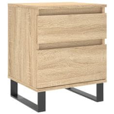 Petromila vidaXL Nočné stolíky 2 ks dub sonoma 40x35x50 cm kompozitné drevo