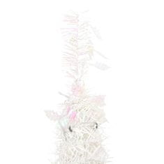 Vidaxl Umelý vianočný stromček vyskakovací 200 LED biely 210 cm