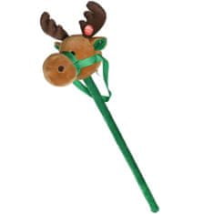 TENDER TOYS Hobby Horse, Soby, Kôň, Koník Na Tyči, Palici So Zvukovým, Vianočný Darček Pre Deti, 80 Cm, Zelený