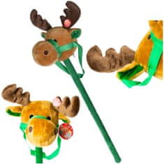 TENDER TOYS Hobby Horse, Soby, Kôň, Koník Na Tyči, Palici So Zvukovým, Vianočný Darček Pre Deti, 80 Cm, Zelený