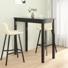 Petromila vidaXL Barový stôl, MDF, čierny 115x55x107 cm 