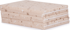 Chipolino Skladací matrac 120x60 cm Humus/beige stars