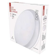 EMOS LED prisadené svietidlo DORI, kruh. biele 18W neutr.b., IP54