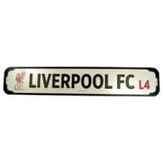 FAN SHOP SLOVAKIA Kovová ceduľa Liverpool FC, plech+MDF, 65x12 cm