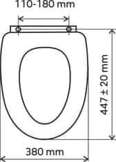 NOVASERVIS Sedátko dyhované mdf (WC/SOFTJASAN)